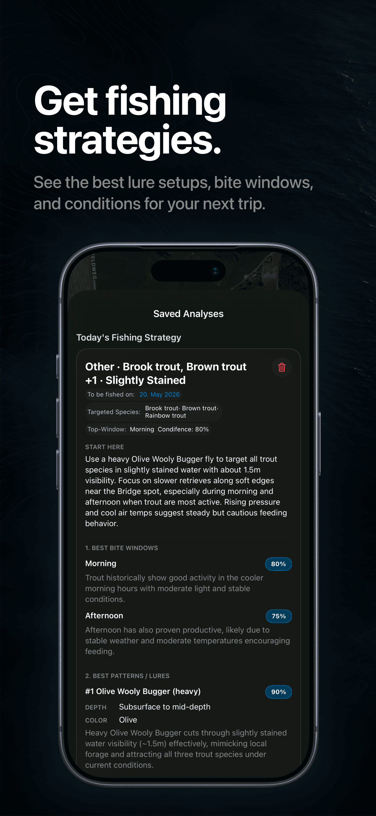 FishPal spot strategy with lure and bite-window insights